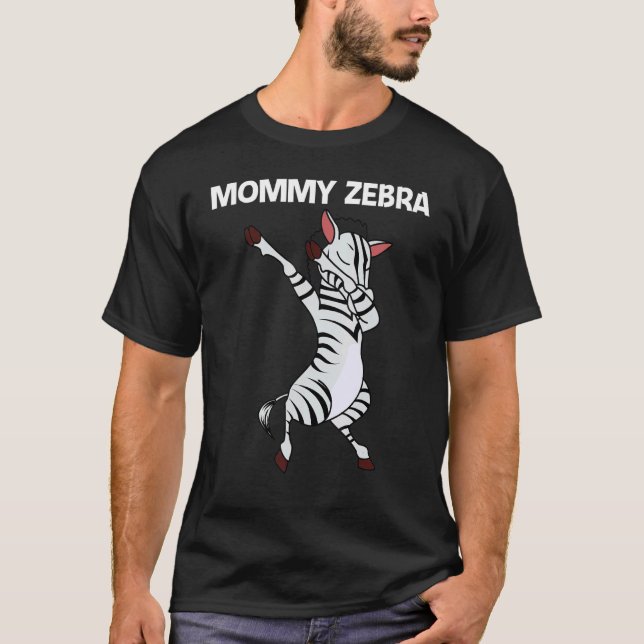 Camiseta Zebra For Women Mom African Zoo Animal   (Frente)
