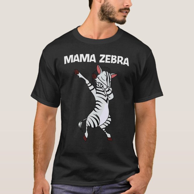 Camiseta Zebra For Women Mom African Zoo Animal  1 (Frente)