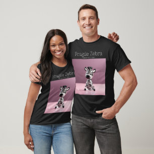 Camiseta Zebra Frágil: Lidar com cuidado