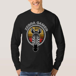 Camiseta Zebra Gamer Can't Hear You I'm Gaming Zebra Gamer