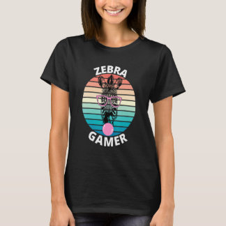 Camiseta Zebra Gamer Graphic Para Crianças Jogadoras