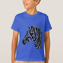 Camiseta Zebra - Impressão em preto e branco