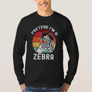 Camiseta Zebra legal - Óculos Sungures Hipster-Vintagem Zeb