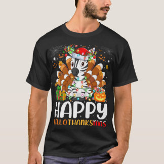 Camiseta Zebra Lover Halloween Natal Feliz Hallothankm