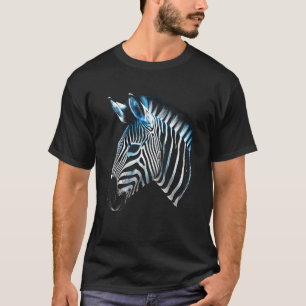 Camiseta Zebra Lover Trabalho de arte Animal Motif Zebra