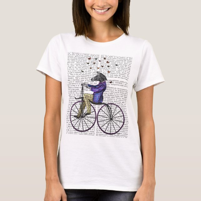 Camiseta Zebra na Bicicleta (Frente)