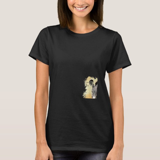 Camiseta Zebra No Quêniaáfrica (Frente)