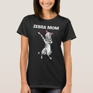 Camiseta Zebra Para a Mãe Africana Animal de Zoológico