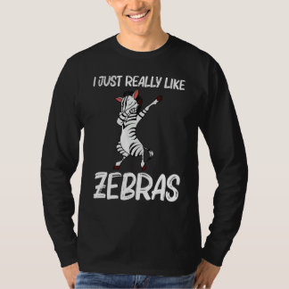 Camiseta Zebra Para Homens Mulheres Africano Zoológico Anim