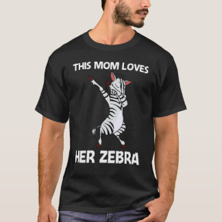 Camiseta Zebra Para Mãe Mãe Africana Zoológico Animal