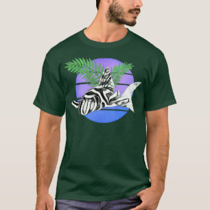 Camiseta Zebra Pleco Plecostomus Vintage Sun Retro Aquarium