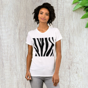Camiseta Zebra Print Womens T-Shirt
