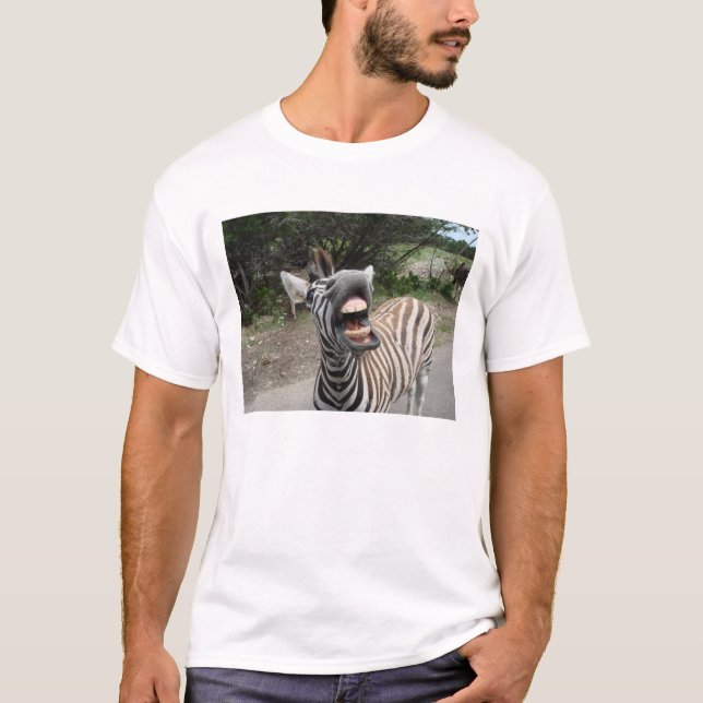 Camiseta zebra que cheesing (Frente)