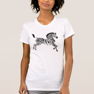 Camiseta Zebra que Prancing