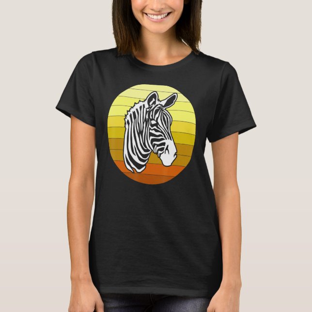 Camiseta Zebra Retro-Afro (Frente)
