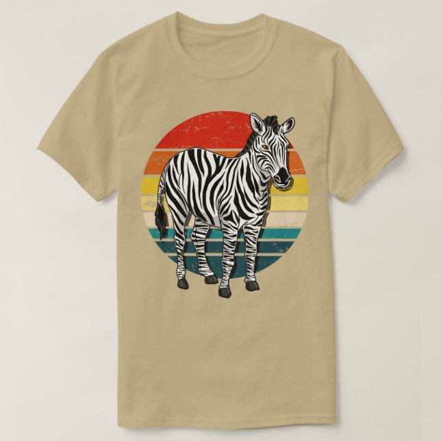 Camiseta Zebra Retro Vintage (Frente do Design)