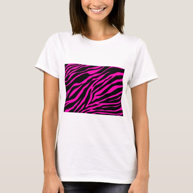 Camiseta zebra rosa (Frente)