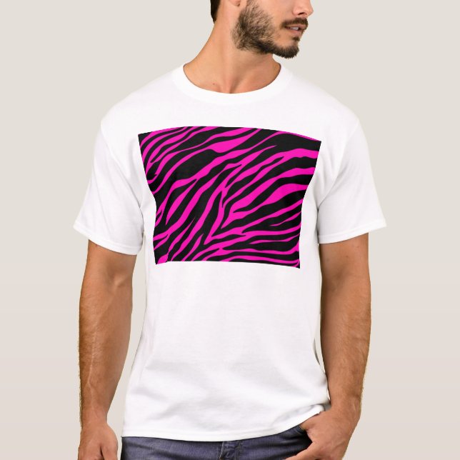 Camiseta zebra rosa (Frente)