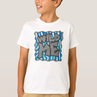 Zebra Silhouette Blue e White Design
