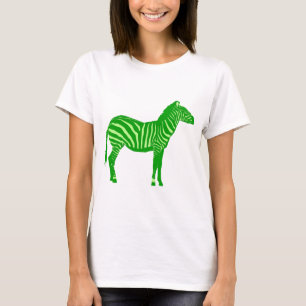 Camiseta Zebra - Sombras do Verde limão