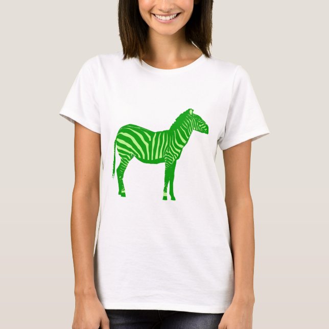 Camiseta Zebra - Sombras do Verde limão (Frente)