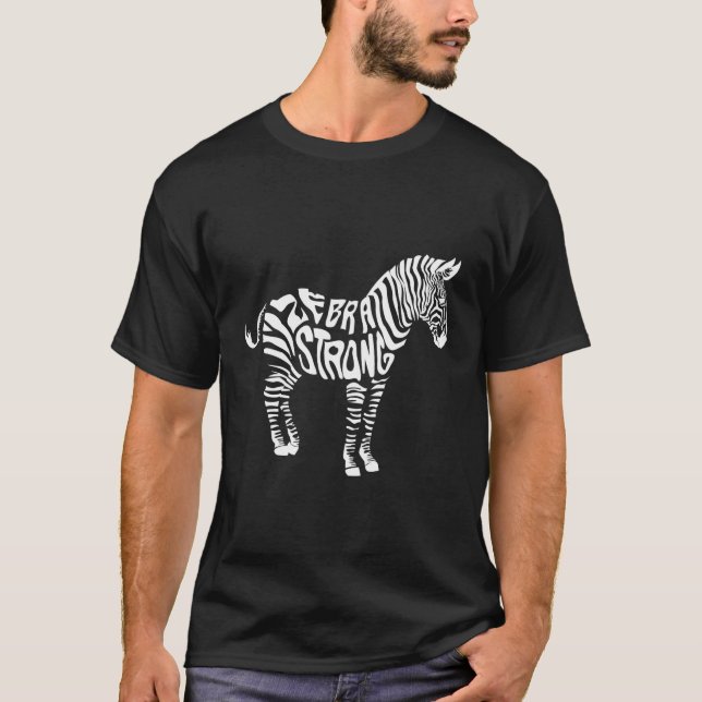 Camiseta Zebra Strong Ehlers Danlos Sindrome Sensibilização (Frente)