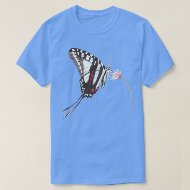 Camiseta Zebra Swallowtail (Frente do Design)