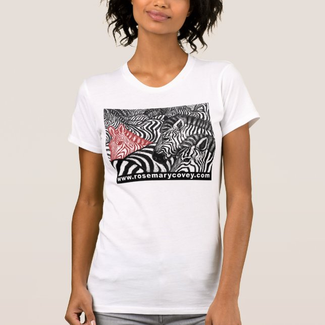 Camiseta Zebra vermelha (Frente)