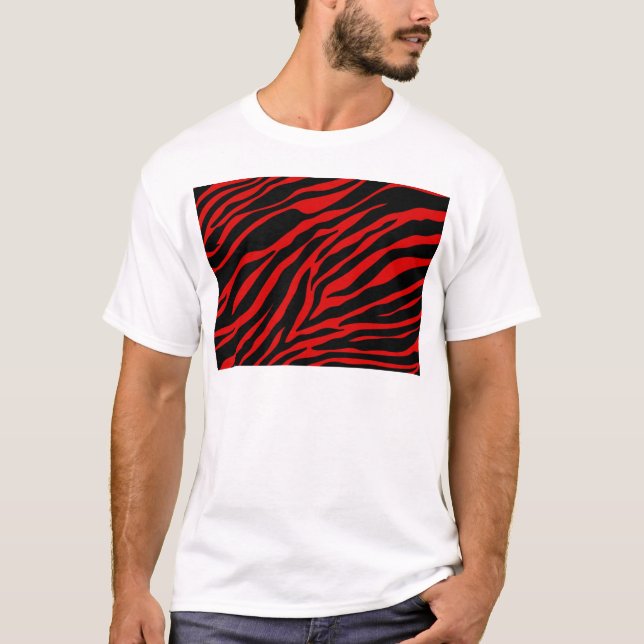Camiseta zebra vermelha (Frente)