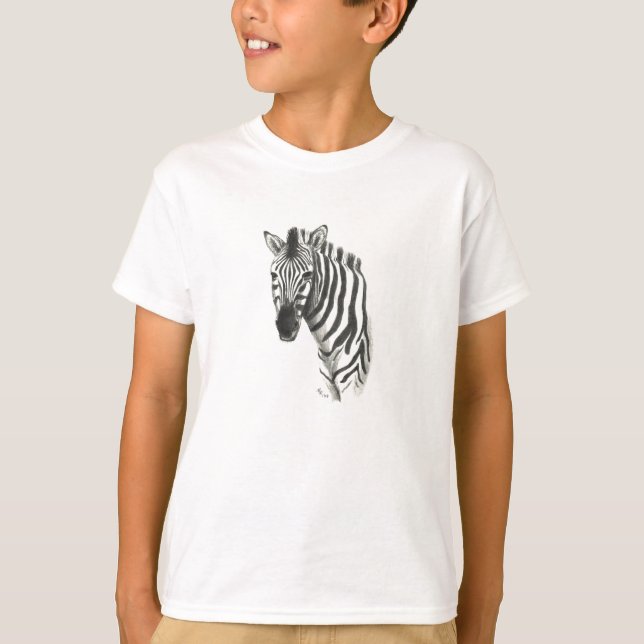 Camiseta Zebra White e Black Ringer Tee (Frente)