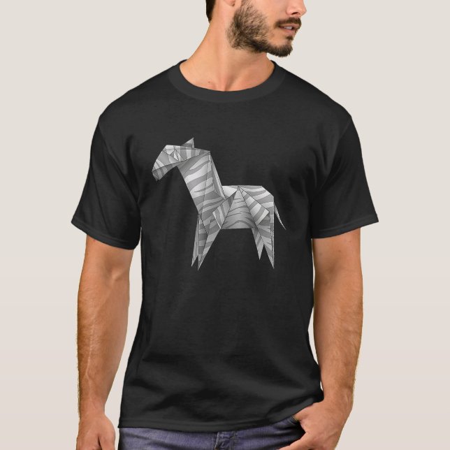 Camiseta Zebra  Zebra Origami Fofo (Frente)