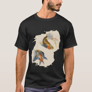 Camiseta zebrafish Danio rerio watercolor