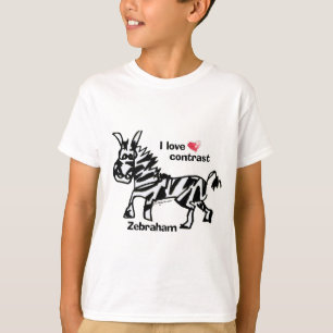 Camiseta Zebraham - Eu adoro contraste