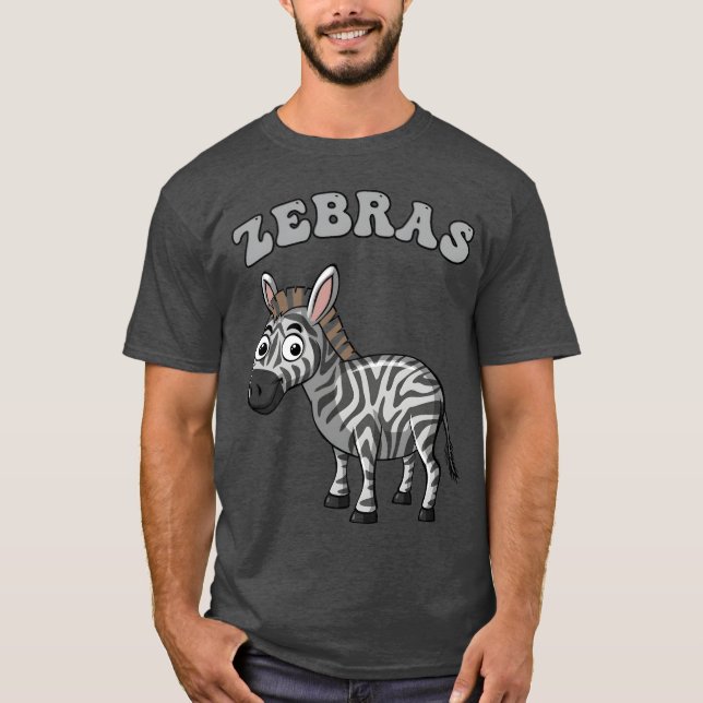 Camiseta Zebras kid animal retro (Frente)