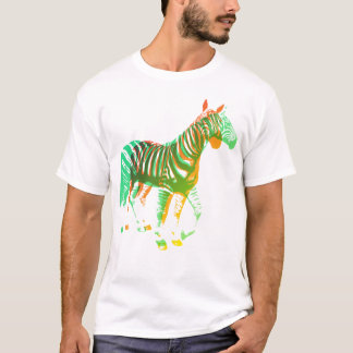 Camiseta Zebras - verde & laranja