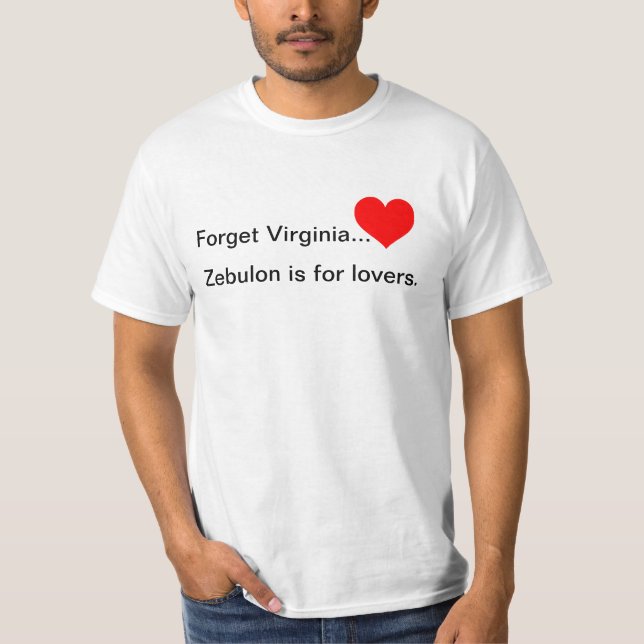 Camiseta Zebulon é para amantes (Frente)