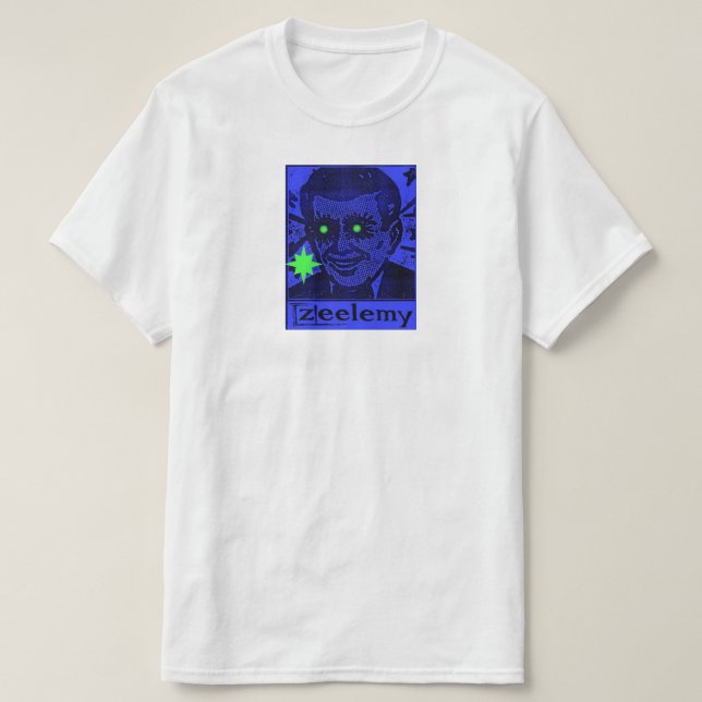 Camiseta zeelemy - Blue Man T-Shirt (Frente do Design)
