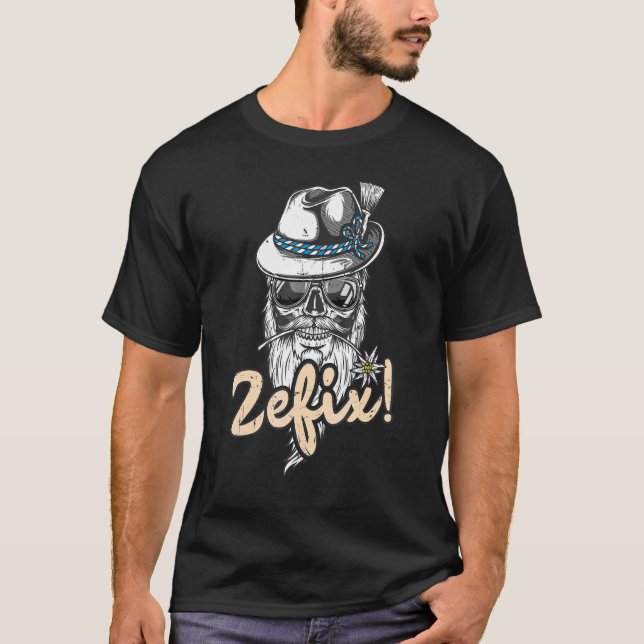 Camiseta Zefix Grantler Bavarian Bua Dialect Men Grantln (Frente)