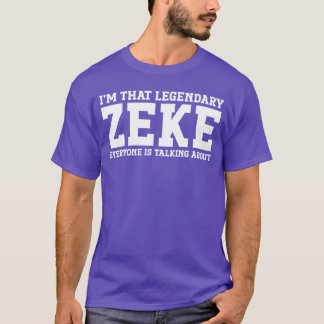 Camiseta Zeke Nome Pessoal Divertido Zeke família engraçada
