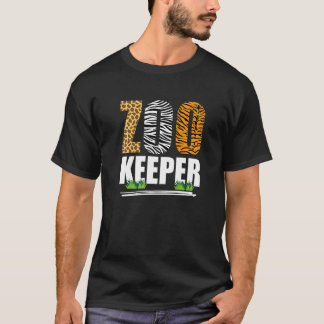 Camiseta Zelador do Zoológico Cuidador do Zoológico Animais
