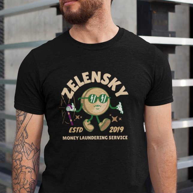 Camiseta Zelensky Corrupção Teerão, Ucrânia, Branqueamento  (Criador carregado)