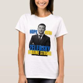 Camiseta Zelensky Hope Hero Ukraine Strong