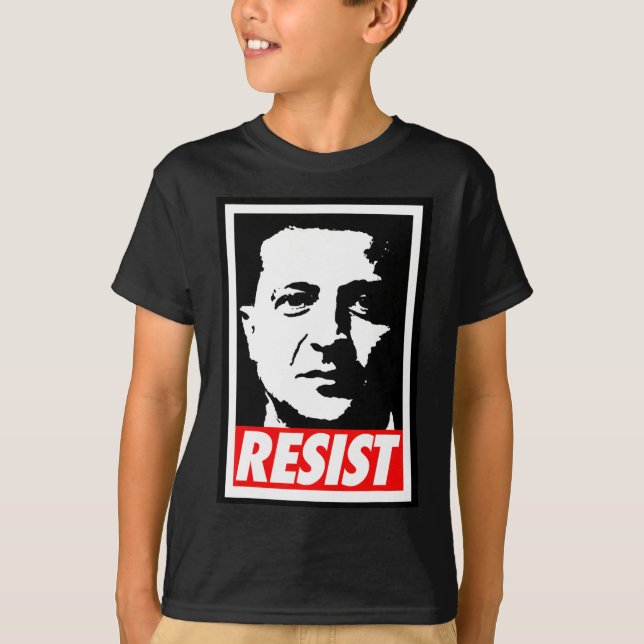Camiseta Zelenskyy - Resist Support Ukraine I Stand With Uk (Frente)