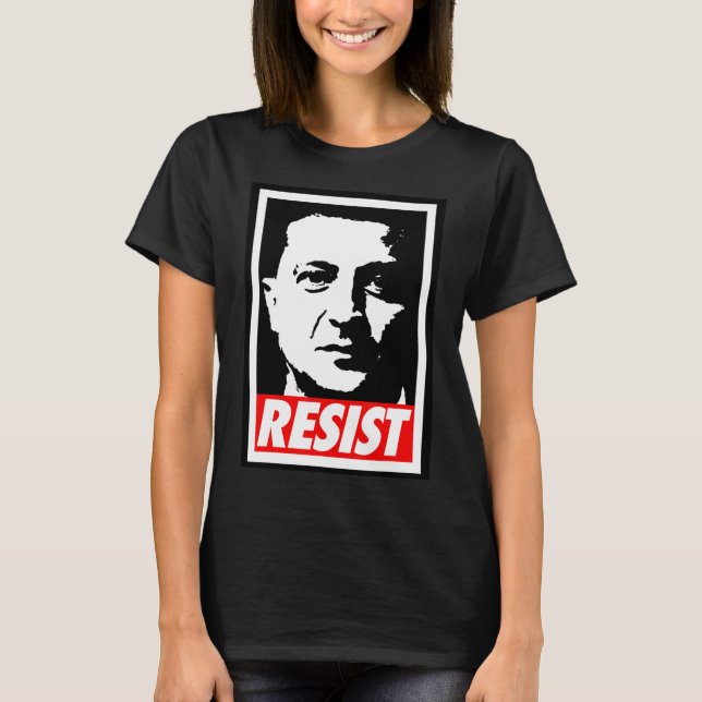 Camiseta Zelenskyy - Resist Support Ukraine I Stand With Uk (Frente)