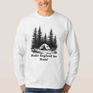 Camiseta Zelt und Kiefern - Minimalistische ao ar livre - S