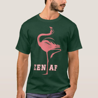 Camiseta Zen Af Flamingo Funny Dizendo Que Yoga Dotou Mulhe