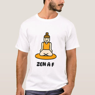Camiseta Zen AF Meditação Cartoon Engraçado