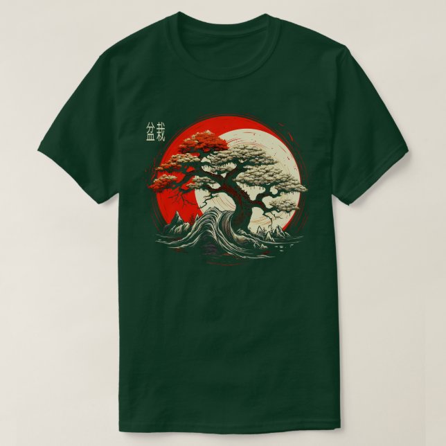 Camiseta Zen Bonsai Lover Bonsai Tree (Frente do Design)