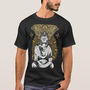 Camiseta Zen Buddhism Mandala Espiritual - Elefante Budista