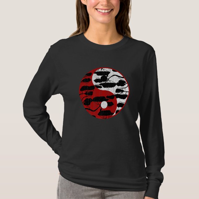 Camiseta Zen Buddhist Japonês Cultura Yin Yang Gardener Bo (Frente)